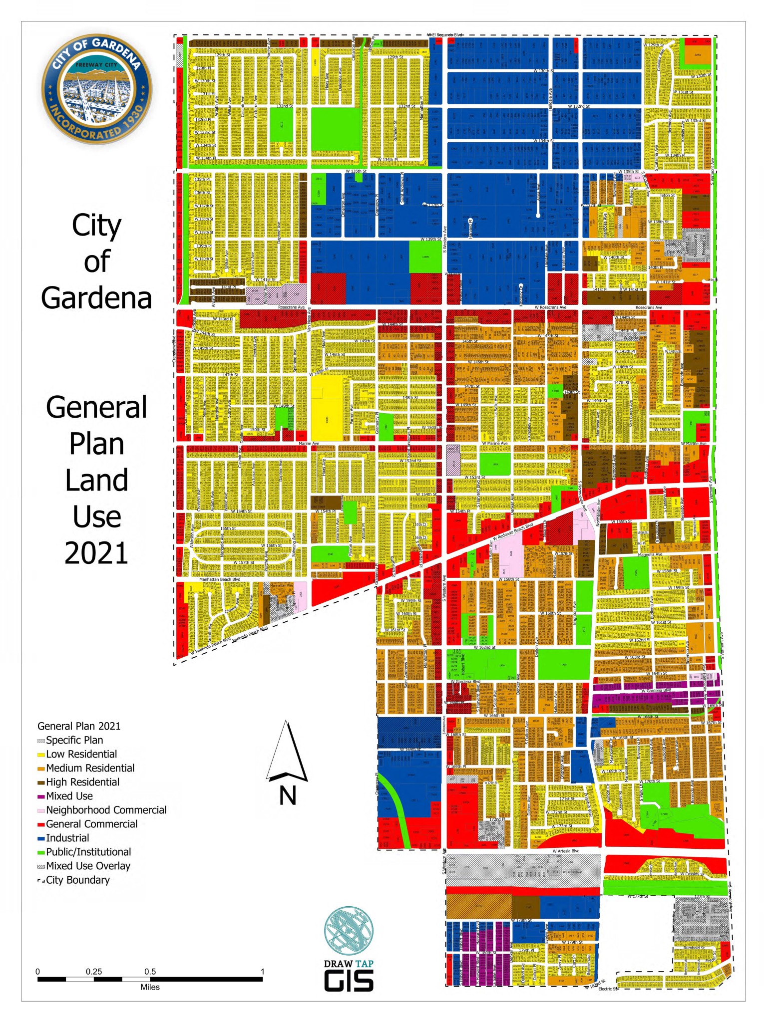 City Maps City of Gardena